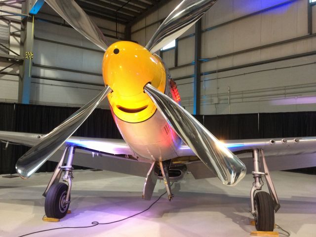 North American P-51 Mustang (N151JT) - On display at a hanger dance on 6-8-13