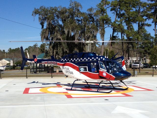 Bell JetRanger (N409AE) - AirEvac at South Georgia Medical Center Helipad Valdosta, GA