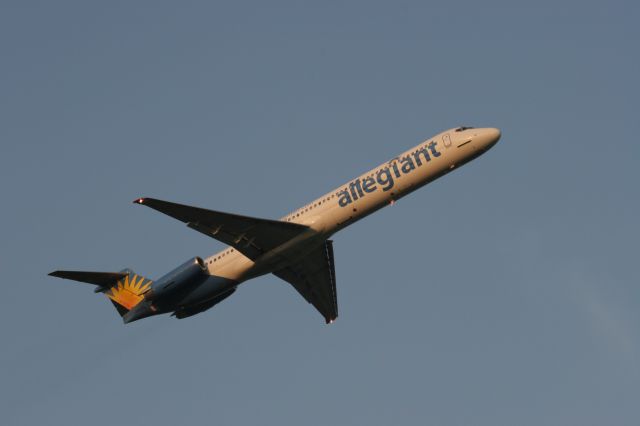 McDonnell Douglas MD-83 — - Sunset Departure for Las Vegas of AAY MD-83 from Appleton, WI