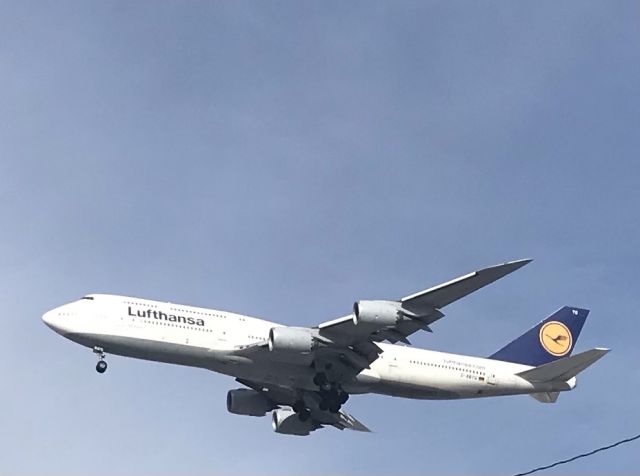 BOEING 747-8 (D-ABYG) - Runway 28C arrival! 1/16/22.