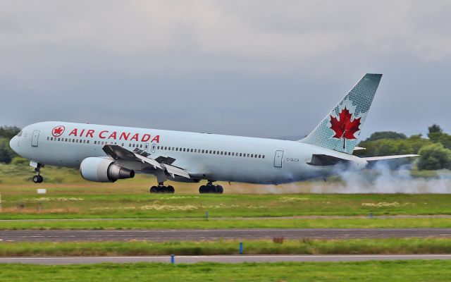 C-GLCA — - air canada 767-300 c-glca landing at shannon 10/7/14.