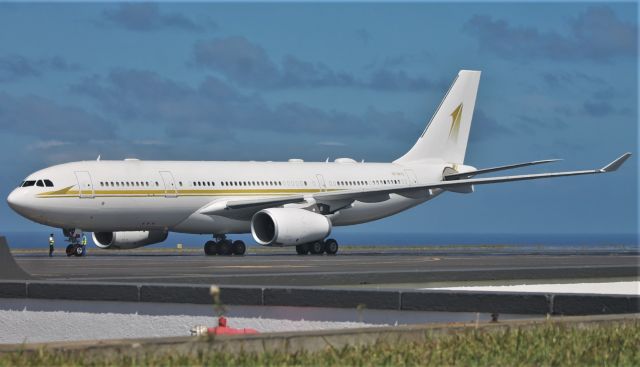 Airbus A330-200 (HZ-SKY2) - Santa Maria Island International Airport - LPAZ, Azores. July 2, 2021.