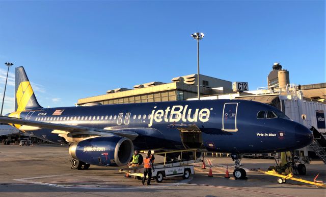 Airbus A320 (N775JB) - Celebrating our Veteransbr /"Vets in Blue "