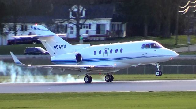 Hawker 800 — - One of my favorite shots! I love the smoke. :)