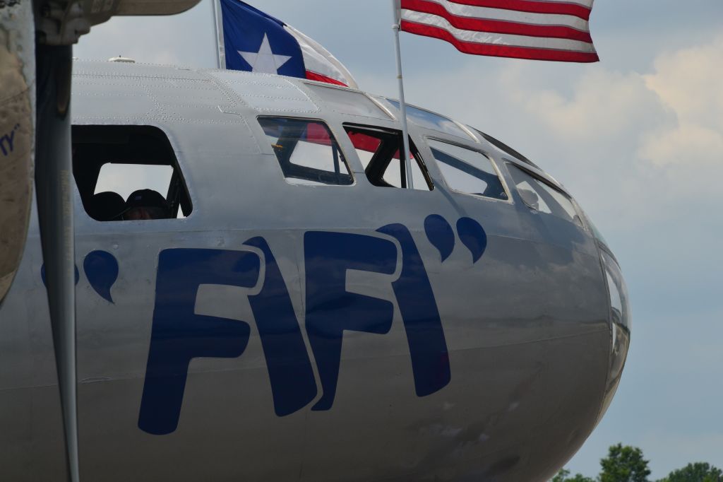 Boeing B-29 Superfortress (NX529B) - FIFI was in town as part of Air Power History Tour. Rides were offered on a number of old war birds. 