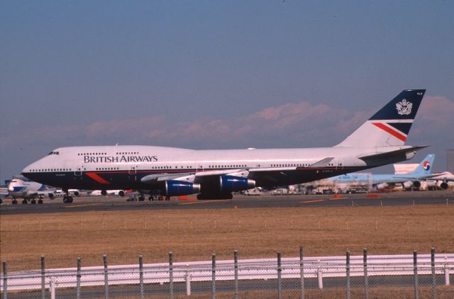 Boeing 747-400 (G-BNLW) - Departure at Narita Intl Airport Rwy34L on 2002/02/12