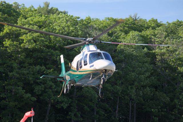 SABCA A-109 (N901XM) - I was standing not far from the helipad, near the hospital parking lot.
