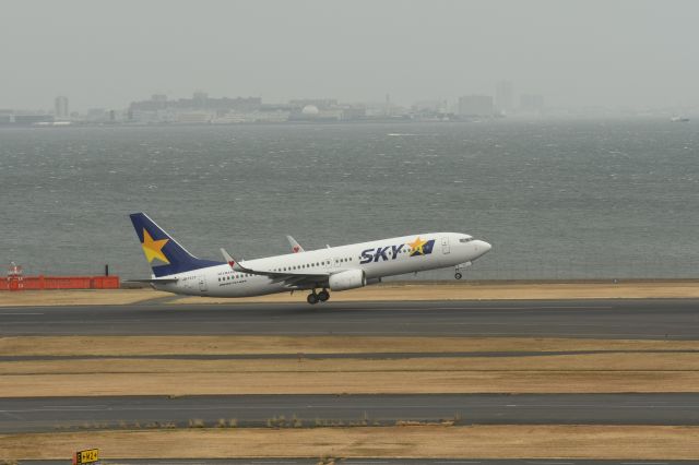 Boeing 737-700 (JA737T) - 22.Feb.2020br /Takeoff from RWY14-Lbr /at Terminal-2