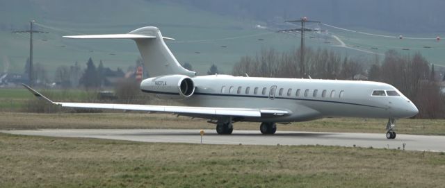 BOMBARDIER BD-700 Global 7500 (N807LA) - Departing Bern Switzerland for the US