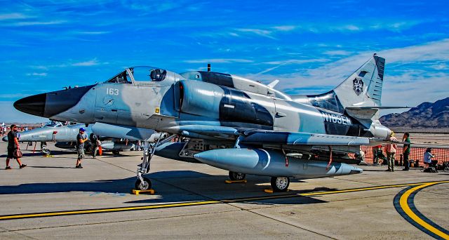 SINGAPORE TA-4 Super Skyhawk (N163EM) - N163EM Draken 1972 McDonnell Douglas A-4N Skyhawk C/N 159815 - Las Vegas - Nellis AFB (LSV / KLSV)br /Aviation Nation 2016 Air Showbr /USA - Nevada, November 12, 2016br /Photo: TDelCoro