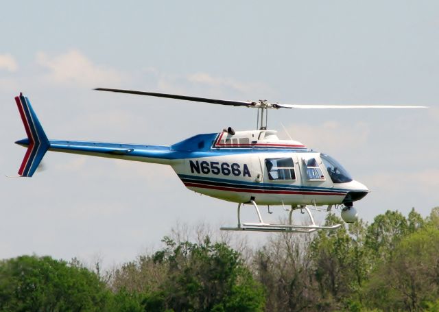 Bell JetRanger (N6566A) - At Downtown Shreveport.