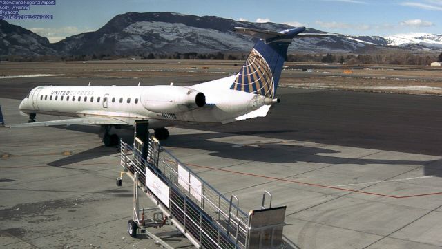 Embraer EMB-145XR (N11113) - United Express operating as Trans States Airlines left Gate 2 starting to Taxi