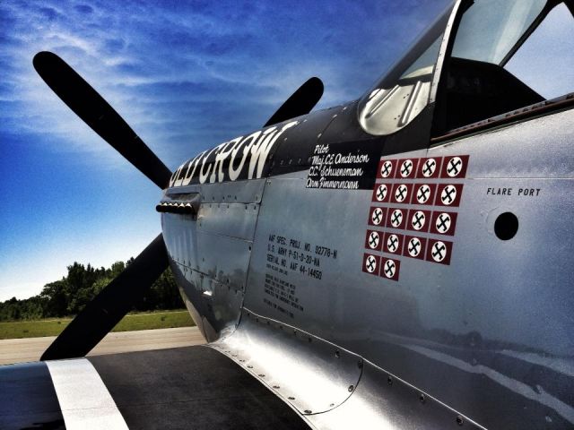 North American P-51 Mustang — - ROUSH RACING P-51 OLD CROW. TAKEN AT KJQF BY ME MEMORIAL DAY WEEKEND FLY IN.