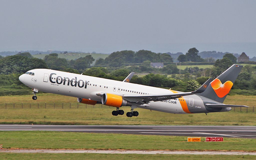 BOEING 767-300 (D-ABUP) - condor b767-3q8er d-abup dep shannon for frankfurt after a fuel stop from las vegas 15/6/18.