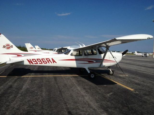 Cessna Skyhawk (N996RA) - on ramp at Melbourne International Airport, FIT Aviation.