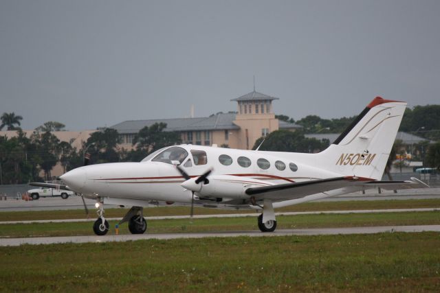 Cessna Chancellor (N50EM) - Cessna Chancellor (N50EM) arrives at Sarasota-Bradenton International Airport following a flight from Witham Field