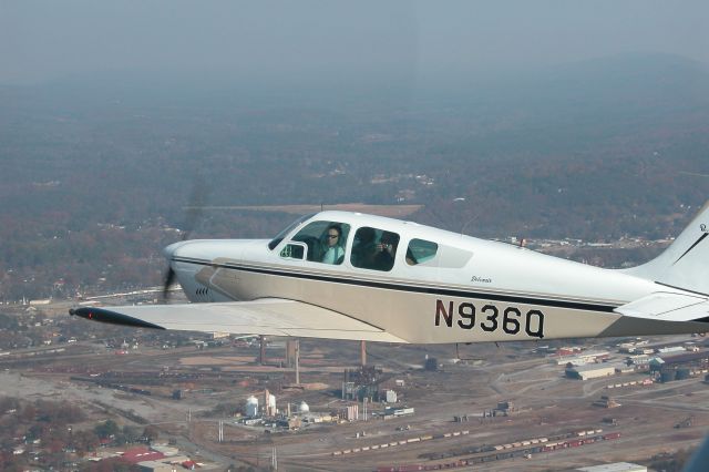 Beechcraft Bonanza (33) (N936Q) - Formation Flying over Gadsden Alabama with N2168D
