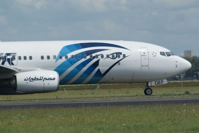 Boeing 737-800 (SU-GEF) - Egyptair B737-866NG at Amsterdam Schiphol Airport 26-7-2020