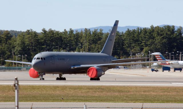 Boeing KC-46 Pegasus (1646015) - One of a few KC46's temporarily parked at MHT while PSM undergoing runway maintenance.