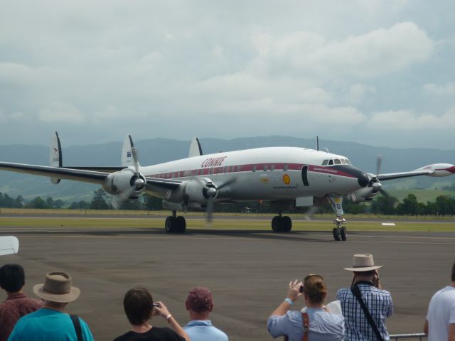 Lockheed EC-121 Constellation (VH-EAG) - Taken at Wings Over The Illawarra 2010  Tight turn on  the nose gear Lockheed L1049 Super Constellation