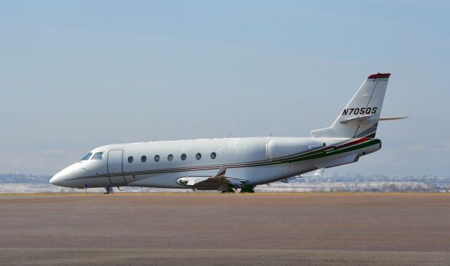 IAI Gulfstream G200 (N705QS) - IAI Gulfstream G200 (twin-jet)  03/18/2011 Taxiing for departure to [KEGE]Eagle County Rgnl