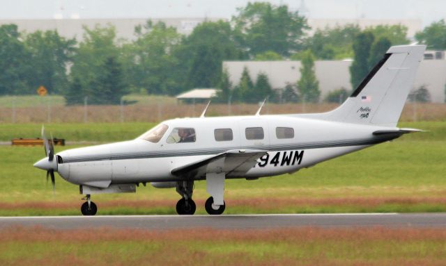 Piper Malibu Mirage (N94WM) - Piper Malibu Mirage (piston-single)  departing Hillsboro, Oregon.  6-30-12