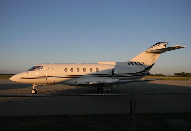 Hawker 800 (N800WH) - Shot in the evening of 11 July 2012 BAe 125-800A, s/n 258080, by Me....