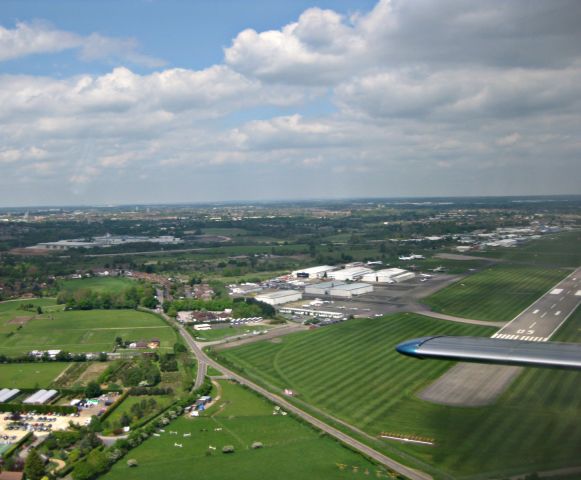 CVT — - Coventry Airport after takeoff in Almats G-TORC