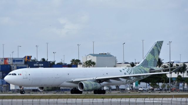 Airbus A330-300 (EI-MAE) - This exotic looking A330-300F Reg#EI-MAE"Operating for Avianca Cargo"Tampa" Departing for Bogota(BOG/SKBO)