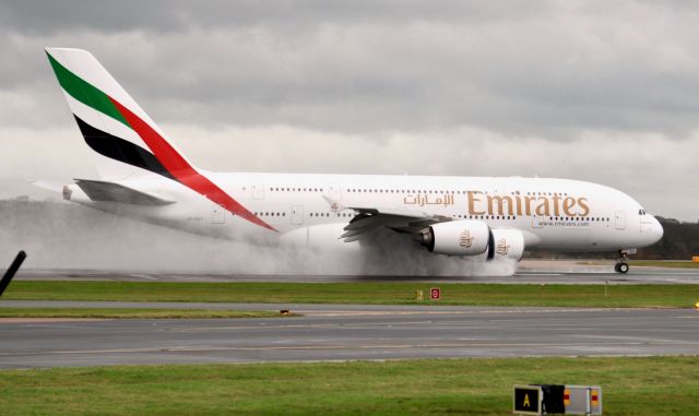 Airbus A380-800 (A6-EDX) - Taken From RVP on a Cold and Damp Saturday