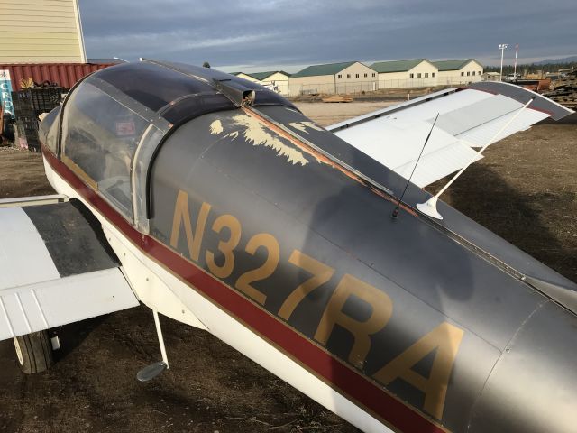 N327RA — - Old SOCATA Ralleye, on the line for disassembly. Used to take up ramp space, then the local junkyard bought it. 