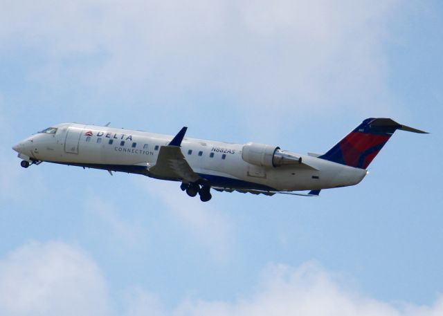 Canadair Regional Jet CRJ-200 (N882AS) - At Shreveport Regional.