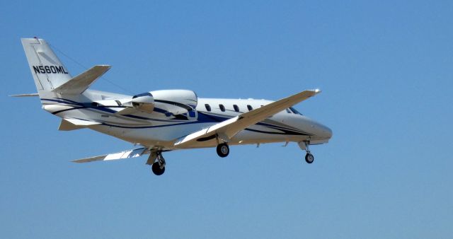 Cessna Citation Excel/XLS (N560ML) - On short final is this 1999 Cessna Citation Excel 560XLS from the Winter of 2022.