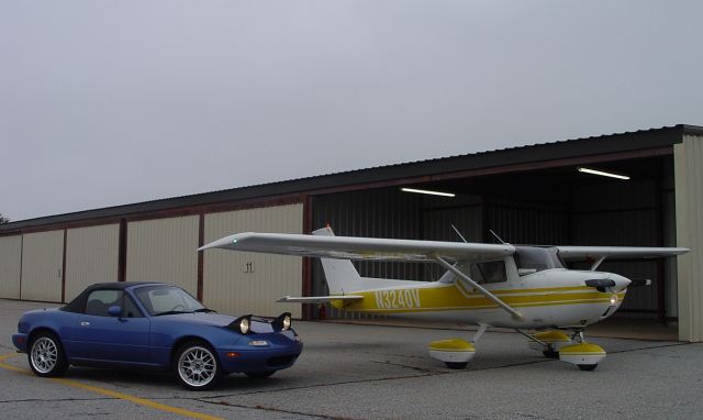 Cessna Commuter (N3240V) - 1974 Cessna 150M IFR with 1994 MX-5 Roadster.