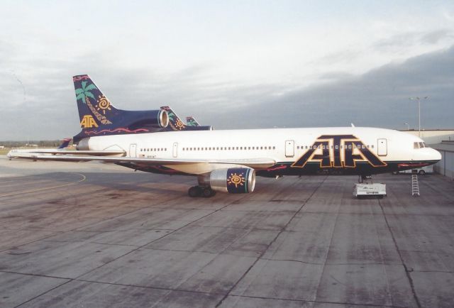 Lockheed L-1011 TriStar (N161AT) - American Trans Air - ATA Airlines sometime in the early 2000's. Scanned from print.