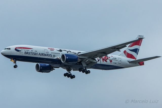 Boeing 777-200 (G-YMML) - British Airways (GREAT Festival of Creativity) - Boeing 777-236(ER)br /Registration: G-YMMLbr /br /London (LHR) / São Paulo (GRU)br /br /Foto Tirada em: 15/11/2016br /Fotografia: Marcelo Luiz 