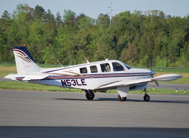 Beechcraft Bonanza (36) (N53LE) - TAT AVIATION LLC / Taxiing to runway 02 - 4/11/10