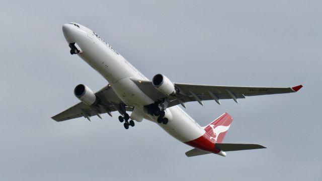 Airbus A330-300 (VH-QPF) - Operating a freight flight to Brisbane.