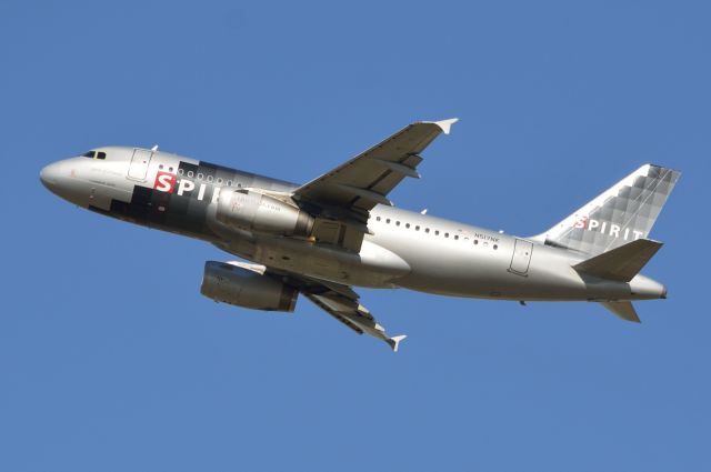 Airbus A319 (N517NK) - Spirit - N517NK - A319 - Departing DFW - 06/02/2013