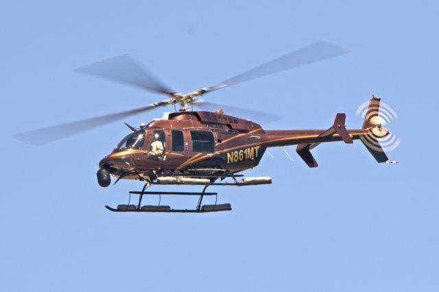 Bell 407 (N861MT) - Bell 407 over Buchanan Field Airport, Concord, CA. September 2021.