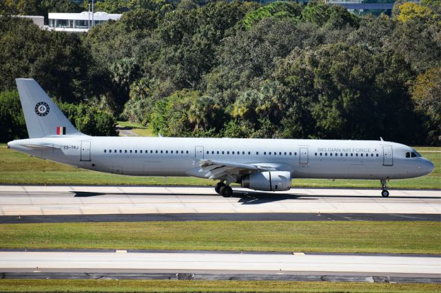 Airbus A321 (CS-TRJ) - Belgian Air Force (Belgian Air Component)br /Airbus A321-200 (VIP Transport) / Callsign: BAF632br /Route: Andrews AFB (KADW) to Tampa Intl (KTPA)