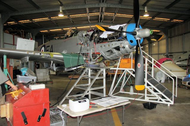 North American P-51 Mustang (VH-MFT) - Wheel retraction tests following major overhaul