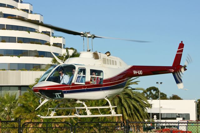 Bell JetRanger (VH-VJG) - Burswood Casino Heliport, Perth, Western Australia