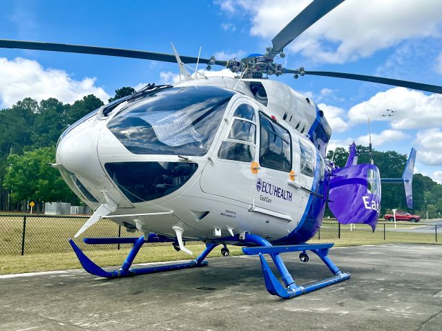 KAWASAKI EC-145 (N918EC) - N918EC in its new paint scheme at Wayne Memorial Hospital.