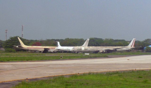 — — - Abandoned aircraft cemetery.