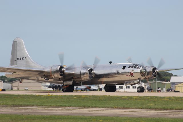 Boeing B-29 Superfortress (N69972) - B-29 Doc on the take-off roll at Oshkosh 2019.  