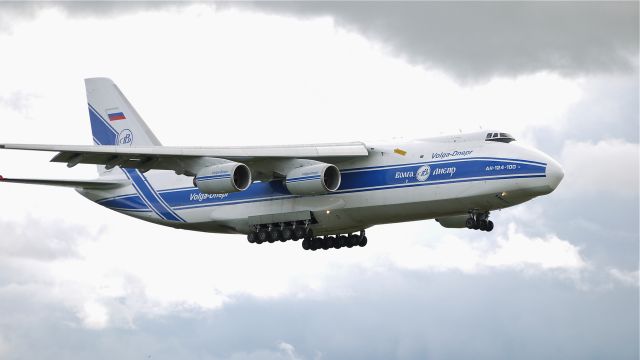 Antonov An-124 Ruslan (RA-82043) - VDA6218 from RJGG / NGO on final to runway 16R on 5/13/13.