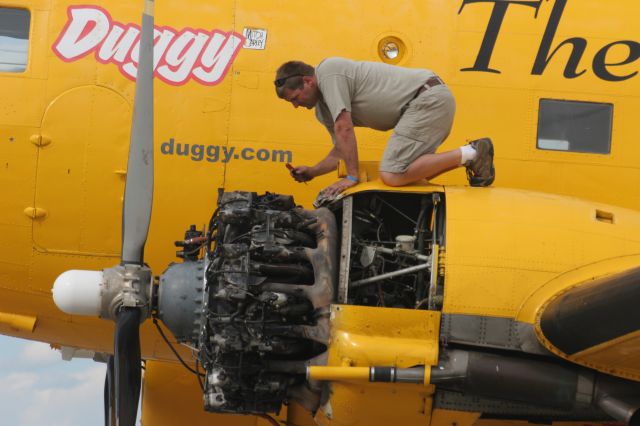 Douglas DC-3 — - Impromptu Maintenance