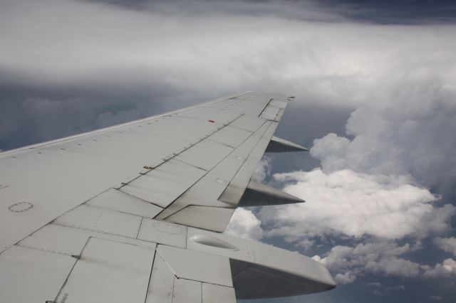 Boeing 737-500 — - June 29th 2012, shortly after departure as the massive storm that caused massive damage across Ohio and the Eastern Seaboard bears down on Columbus