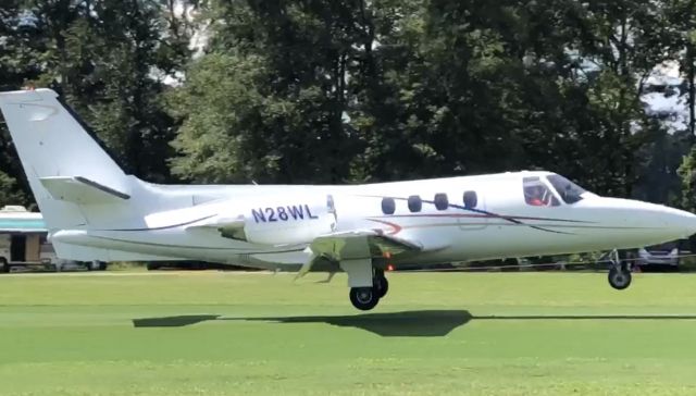 Cessna 500 Citation 1 (N28WL) - Landing at Triple Tree 2018.